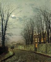 Grimshaw, John Atkinson - A Wintry Moon